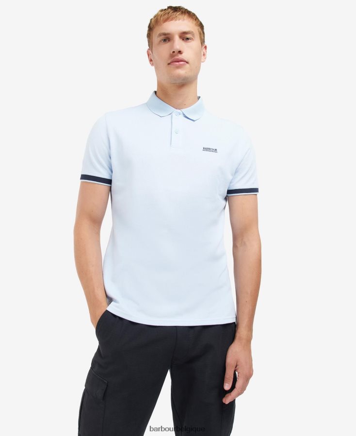 vêtements Barbour polo whateley bleu chambray/blanc murmure Hommes T2L6ZP705