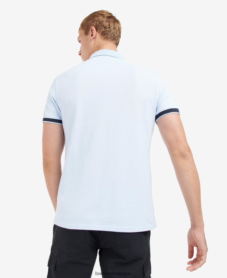 vêtements Barbour polo whateley bleu chambray/blanc murmure Hommes T2L6ZP705