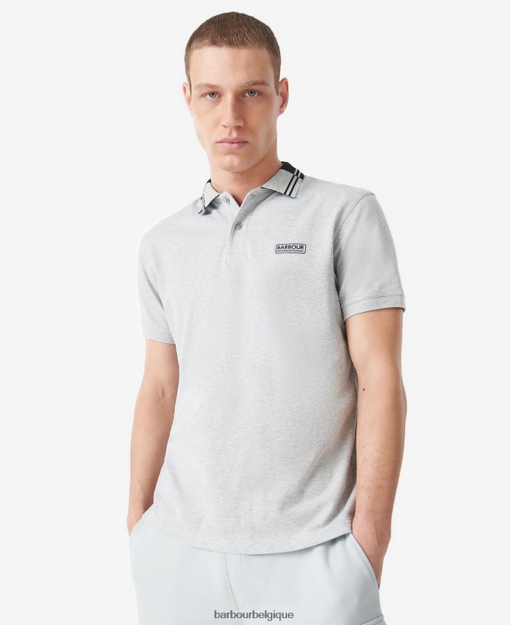 vêtements Barbour polo ziggy gris chiné Hommes T2L6ZP676