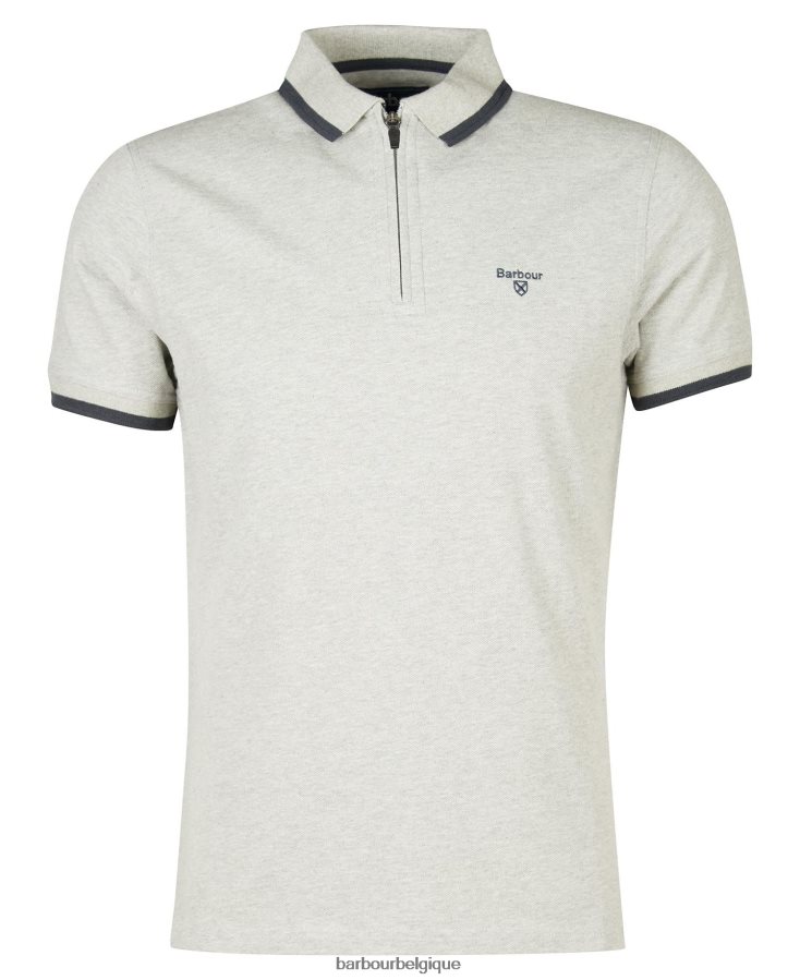 vêtements Barbour polo zippé beaumont marine classique Hommes T2L6ZP727