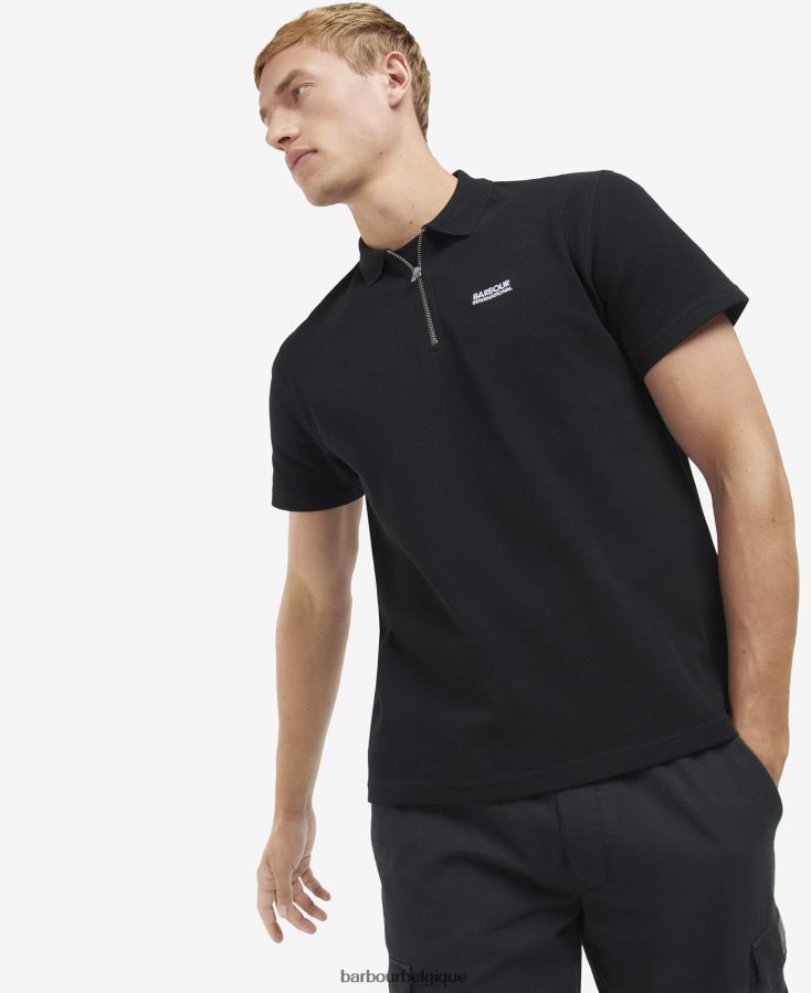 vêtements Barbour polo zippé à jauge forêt Hommes T2L6ZP665