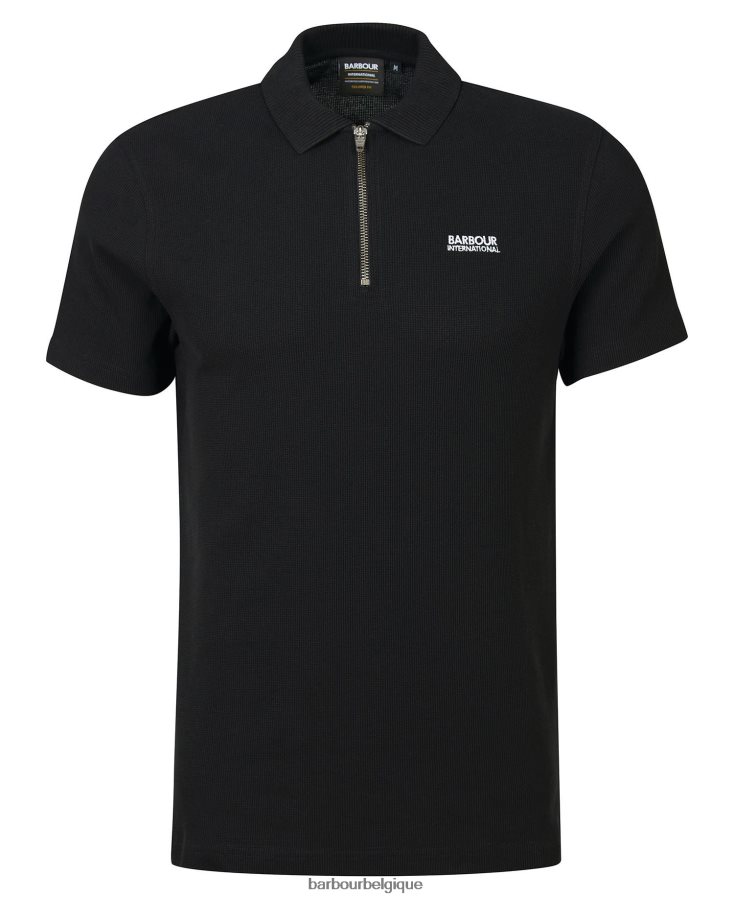 vêtements Barbour polo zippé à jauge forêt Hommes T2L6ZP665