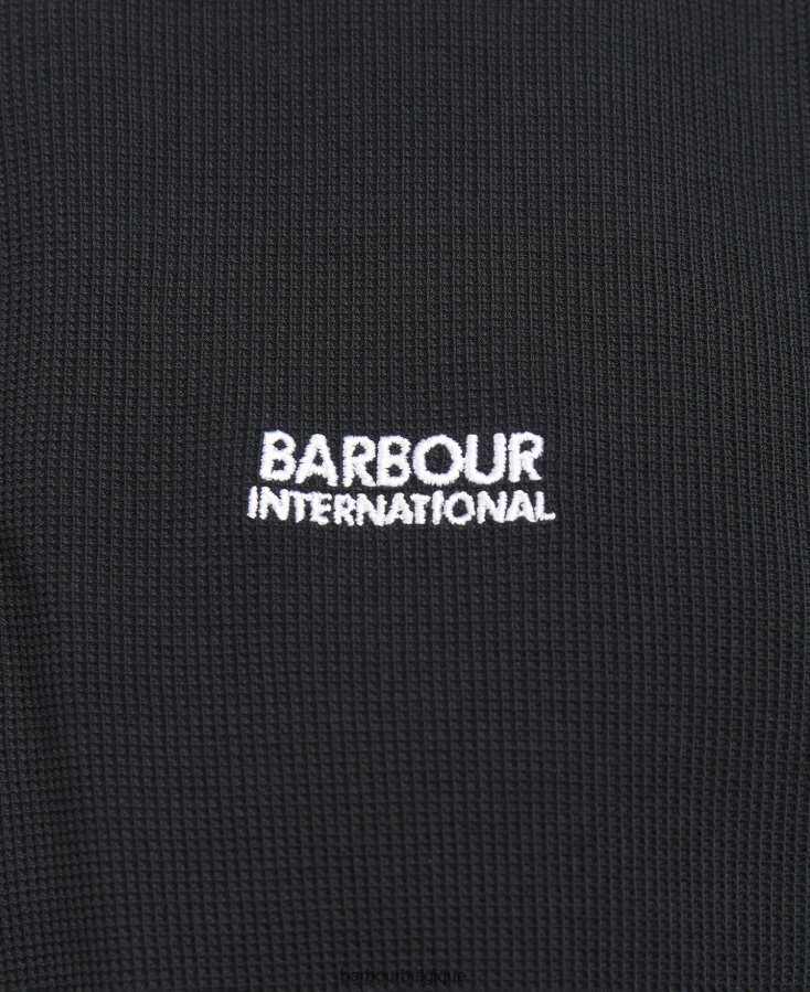 vêtements Barbour polo zippé à jauge forêt Hommes T2L6ZP665