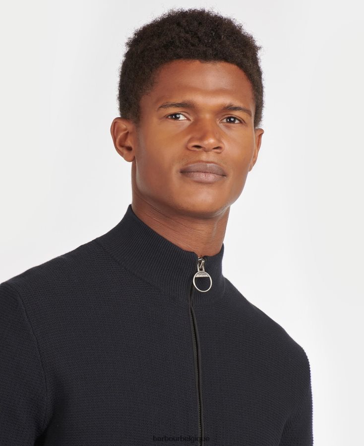 vêtements Barbour abhainn pull zippé gris chiné Hommes T2L6ZP1084