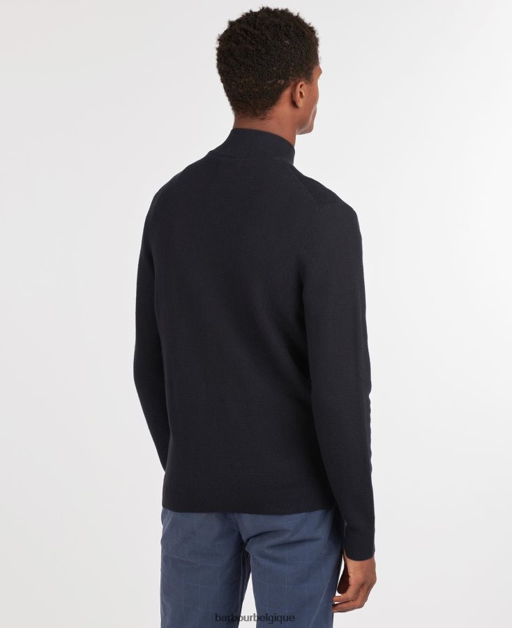 vêtements Barbour abhainn pull zippé gris chiné Hommes T2L6ZP1084