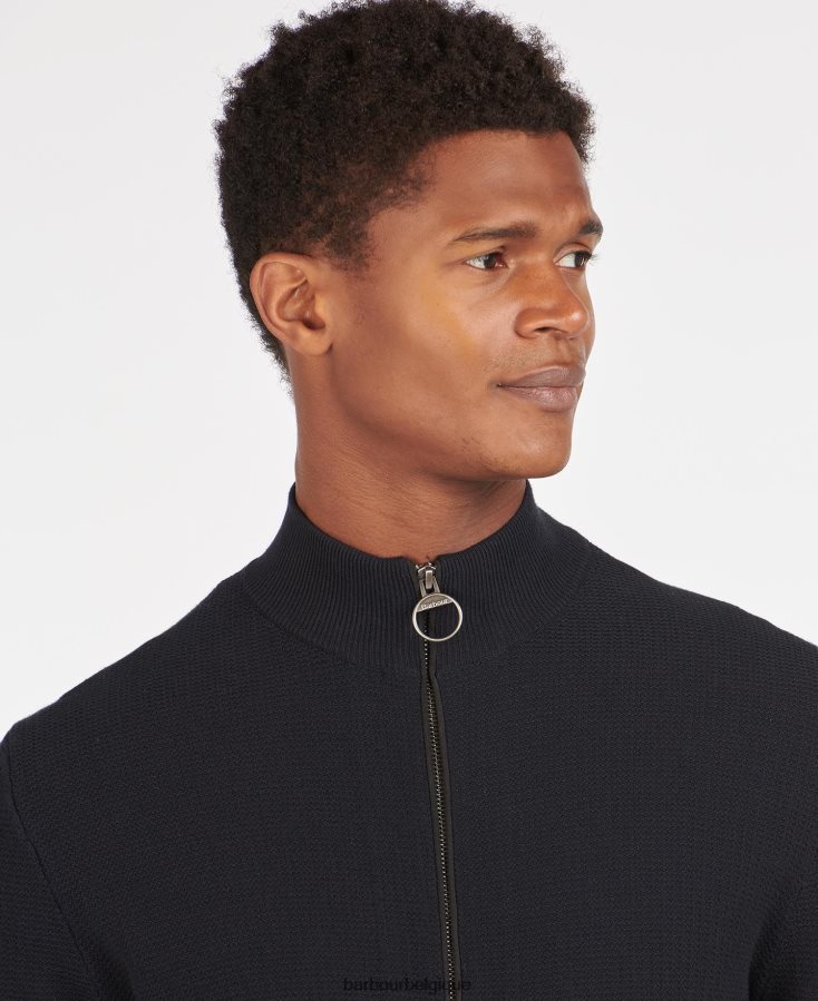 vêtements Barbour abhainn pull zippé gris chiné Hommes T2L6ZP1084