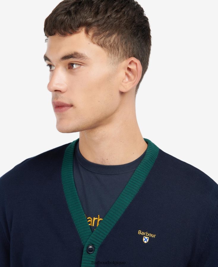 vêtements Barbour cardigan babour sheldonian marine classique Hommes T2L6ZP1125