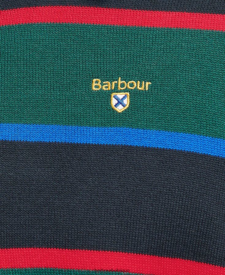 vêtements Barbour chemise de rugby en maille radcliffe marine classique Hommes T2L6ZP1116