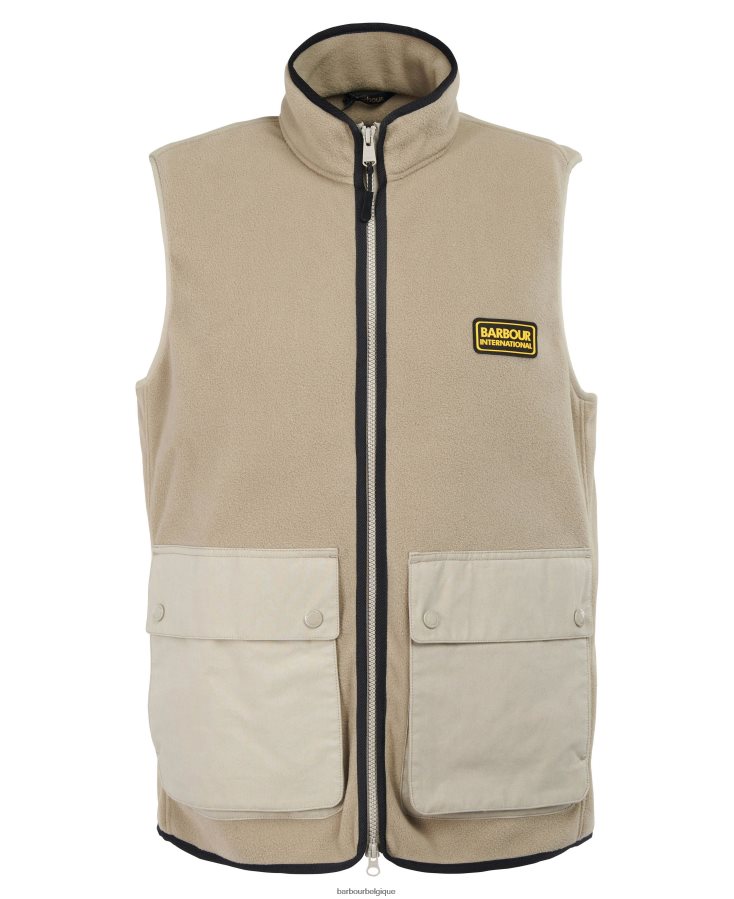 vêtements Barbour gilet en molleton de chêne béton Hommes T2L6ZP1133