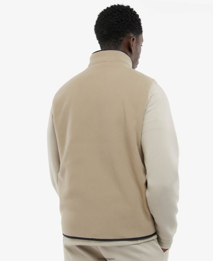 vêtements Barbour gilet en molleton de chêne béton Hommes T2L6ZP1133
