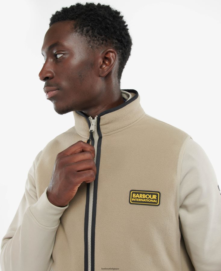 vêtements Barbour gilet en molleton de chêne béton Hommes T2L6ZP1133