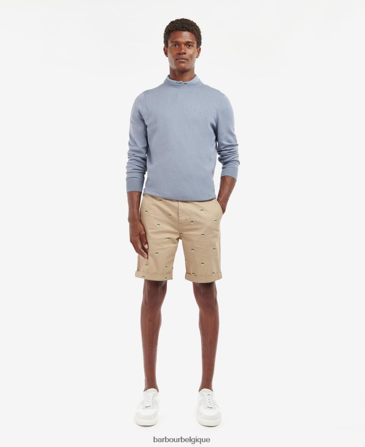 vêtements Barbour pull col rond en coton léger mousse légère Hommes T2L6ZP1126