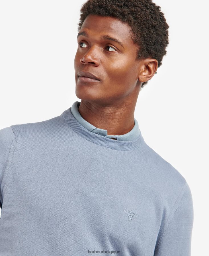 vêtements Barbour pull col rond en coton léger mousse légère Hommes T2L6ZP1126