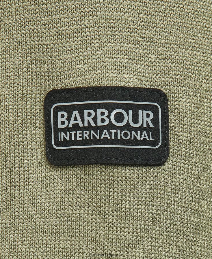 vêtements Barbour pull à col rond en coton marine internationale Hommes T2L6ZP1121