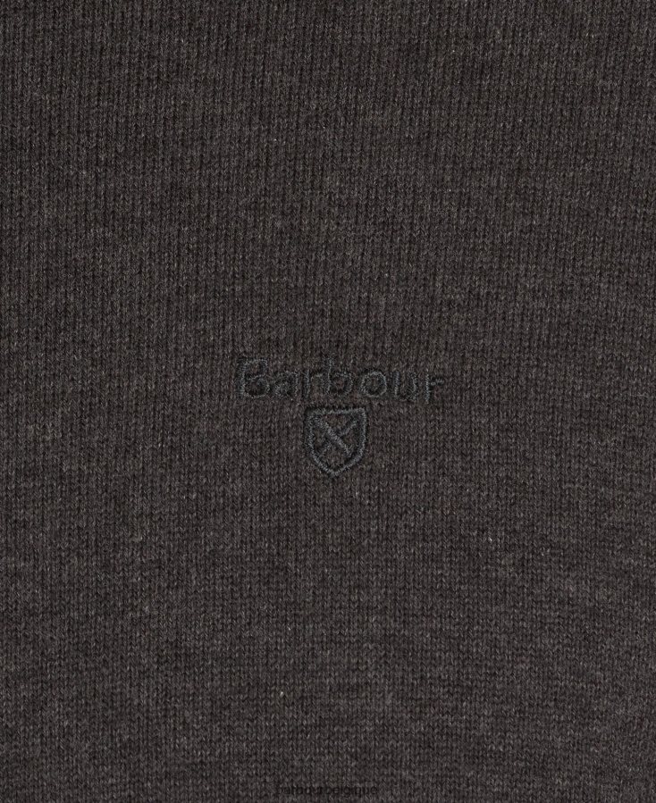 vêtements Barbour pull à col rond en coton pima brume Hommes T2L6ZP1094
