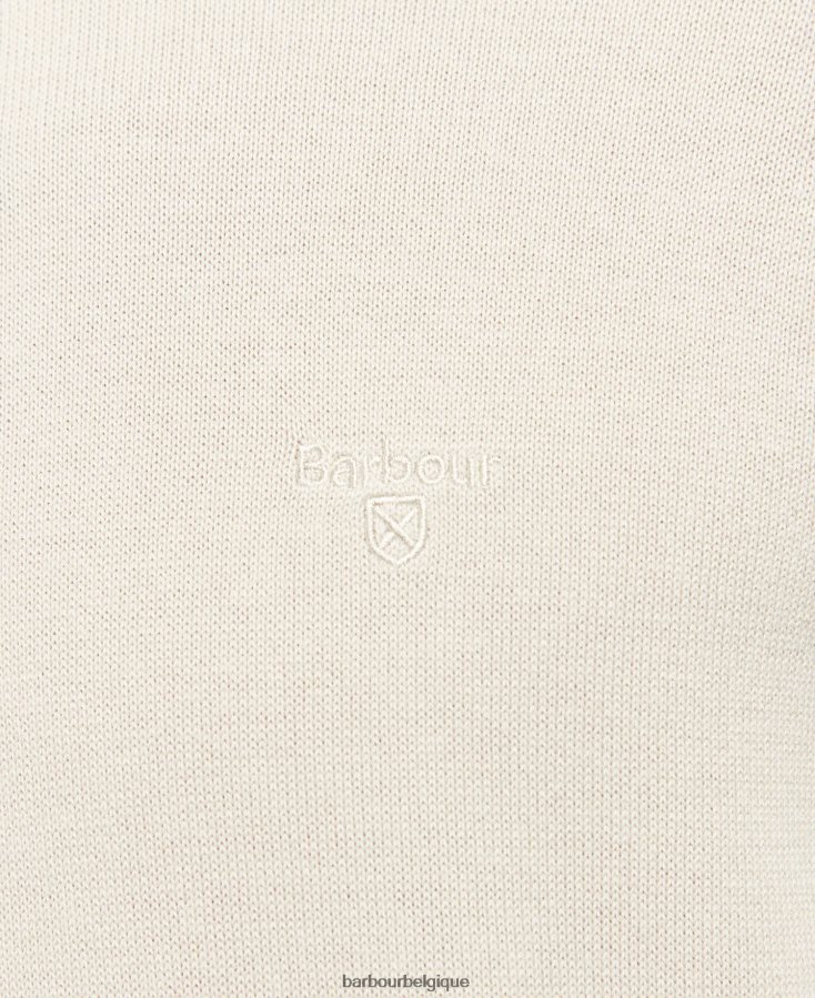 vêtements Barbour pull à col rond en coton pima vert agave Hommes T2L6ZP1104