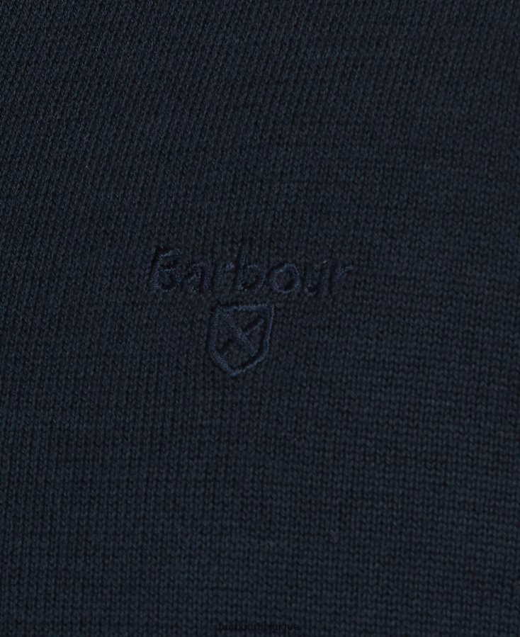 vêtements Barbour pull col v en coton pima cobalight marne Hommes T2L6ZP1087