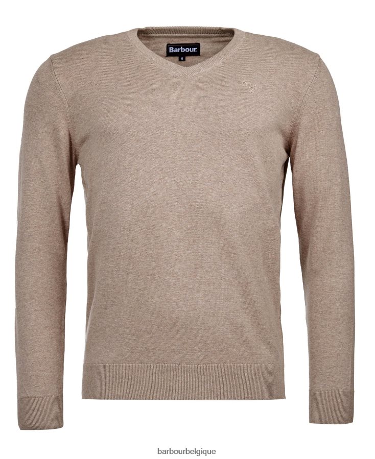 vêtements Barbour pull col v en coton pima cobalight marne Hommes T2L6ZP1091