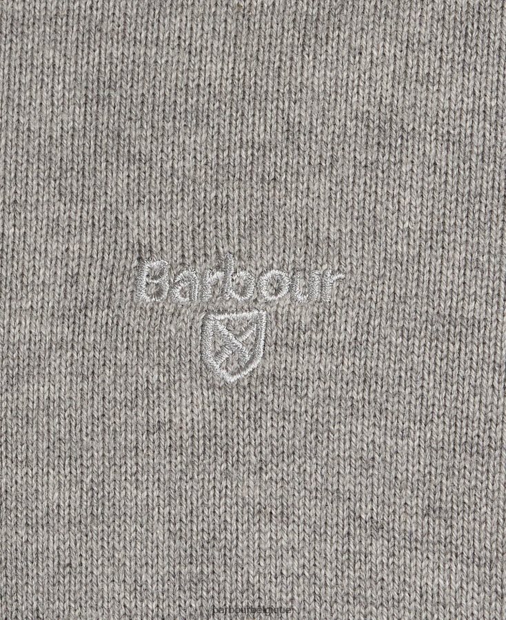 vêtements Barbour pull demi-zip en coton marine Hommes T2L6ZP1085