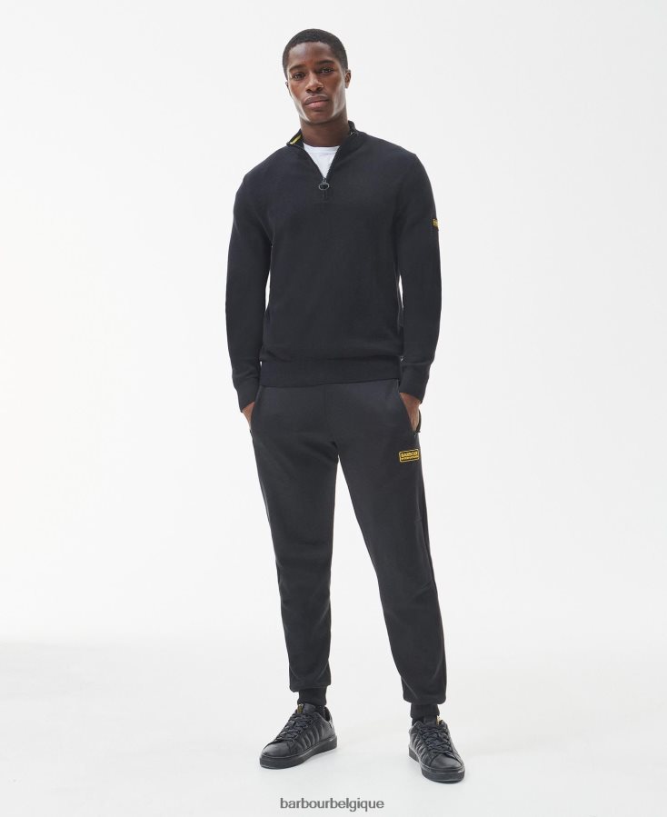 vêtements Barbour pull demi-zip en coton marne anthracite Hommes T2L6ZP1105