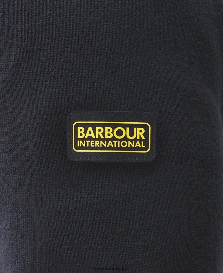 vêtements Barbour pull demi-zip en coton marne anthracite Hommes T2L6ZP1105