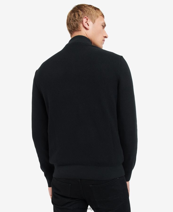 vêtements Barbour pull en maille mousse noir classique Hommes T2L6ZP1079