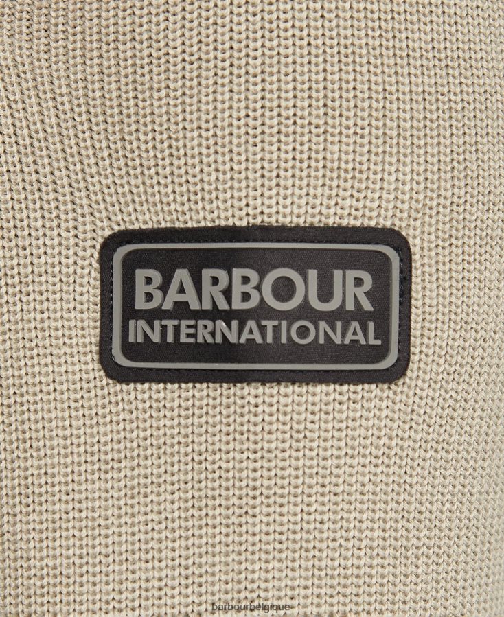 vêtements Barbour pull en maille mousse noir classique Hommes T2L6ZP1111