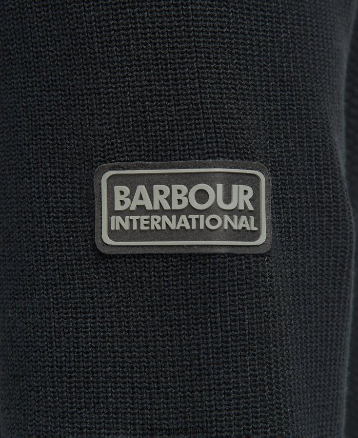 vêtements Barbour pull en maille noir classique Hommes T2L6ZP1117