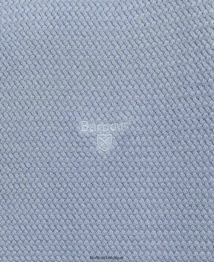 vêtements Barbour pull fleming à col rond bleu lavé Hommes T2L6ZP1093