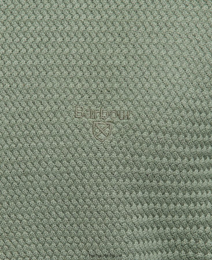 vêtements Barbour pull fleming à col rond bleu lavé Hommes T2L6ZP1128