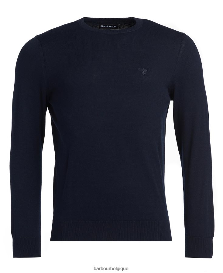 vêtements Barbour pull léger en coton bleu brillant Hommes T2L6ZP1089