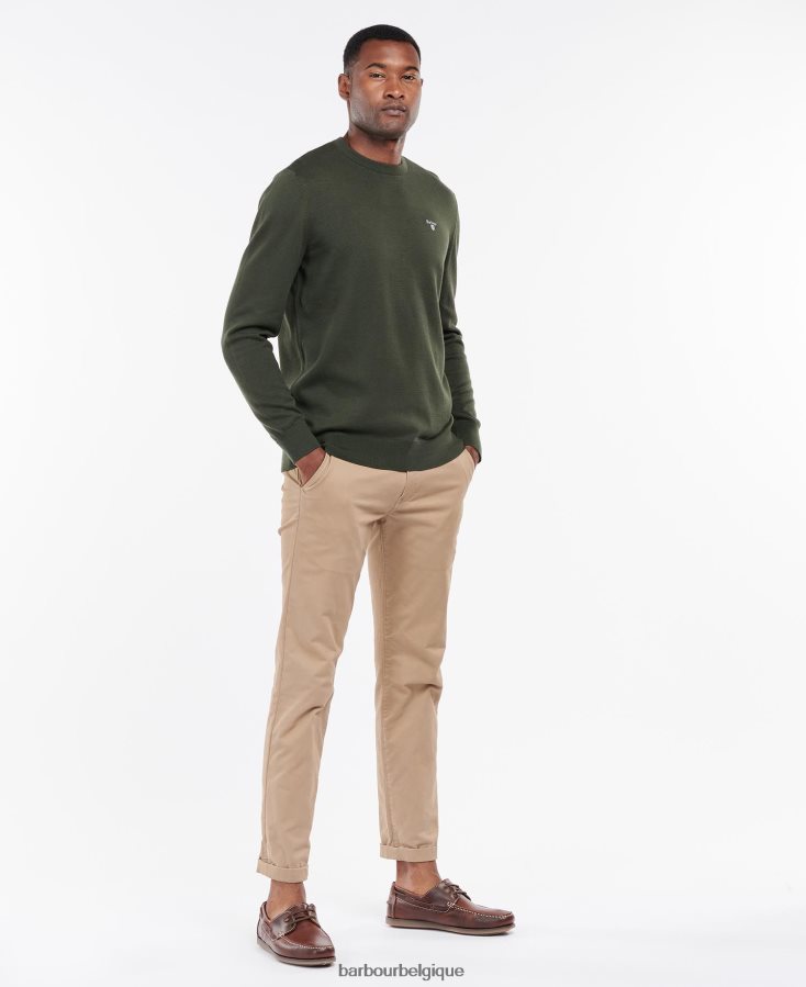 vêtements Barbour pull ras du cou bio marine Hommes T2L6ZP1103