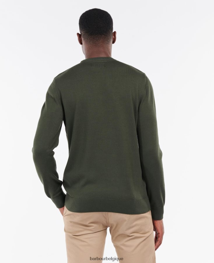 vêtements Barbour pull ras du cou bio marine Hommes T2L6ZP1103