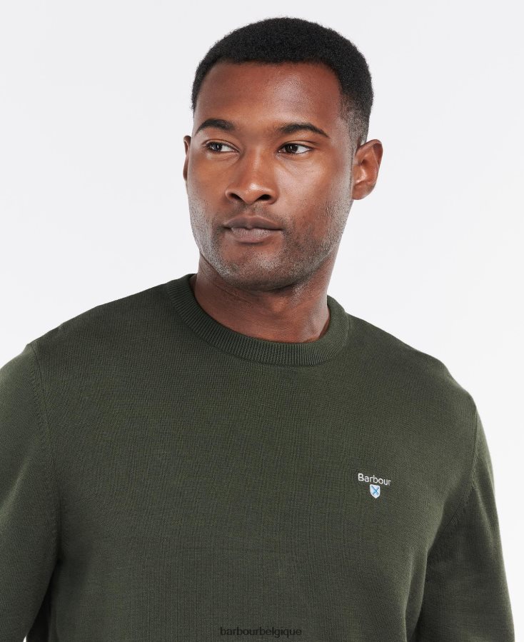 vêtements Barbour pull ras du cou bio marine Hommes T2L6ZP1103