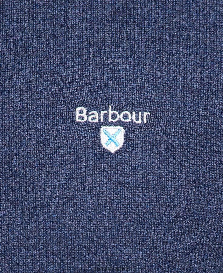 vêtements Barbour pull ras du cou bio marine Hommes T2L6ZP1112