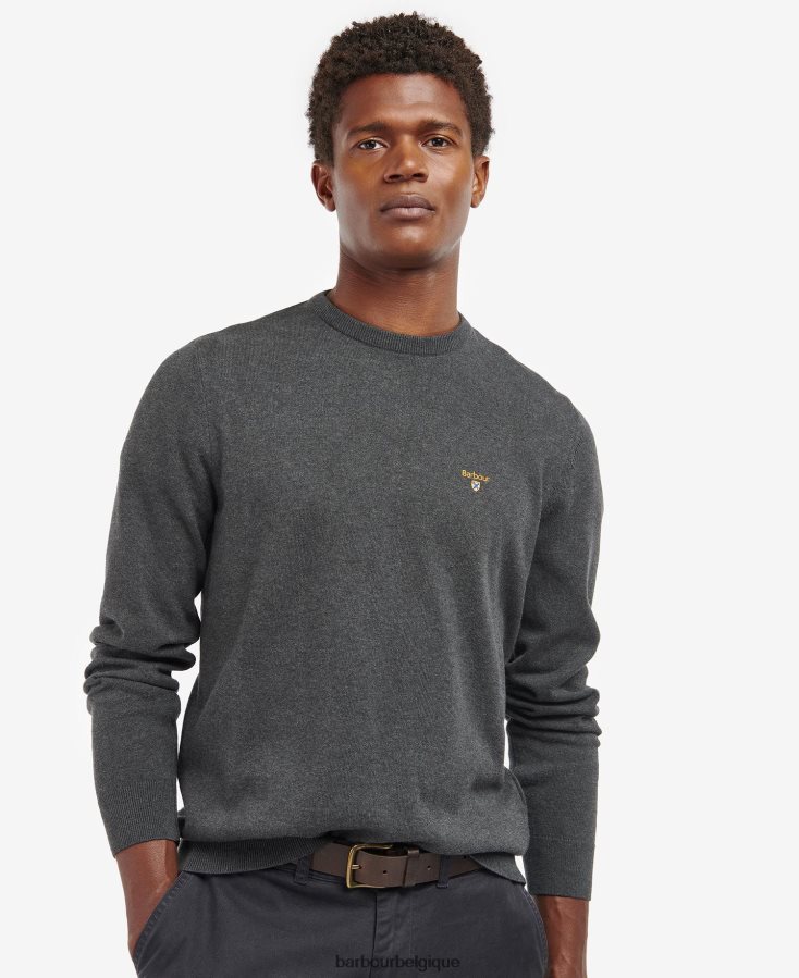 vêtements Barbour pull ras du cou bio marine Hommes T2L6ZP1124