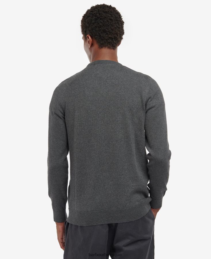 vêtements Barbour pull ras du cou bio marine Hommes T2L6ZP1124