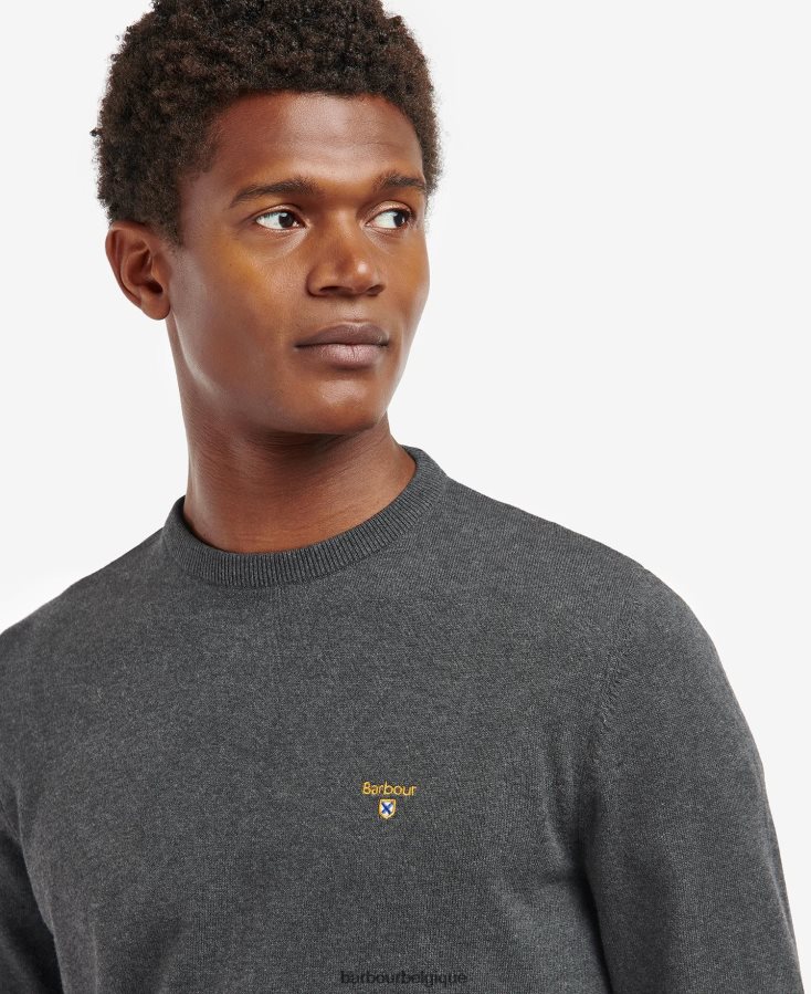 vêtements Barbour pull ras du cou bio marine Hommes T2L6ZP1124