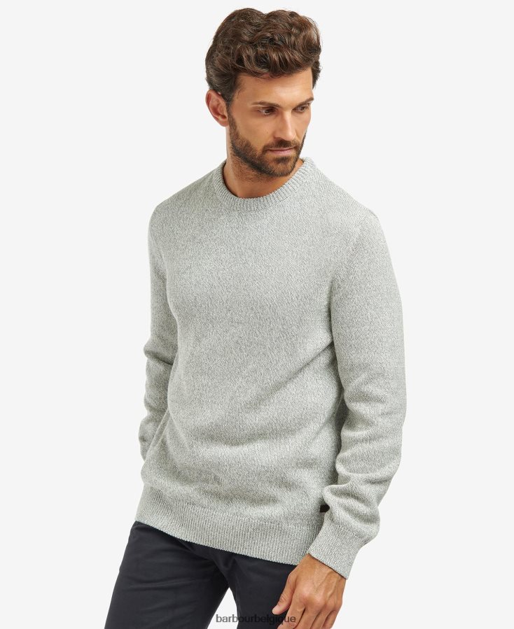 vêtements Barbour sweat nelson en coton torsadé marine Hommes T2L6ZP1096