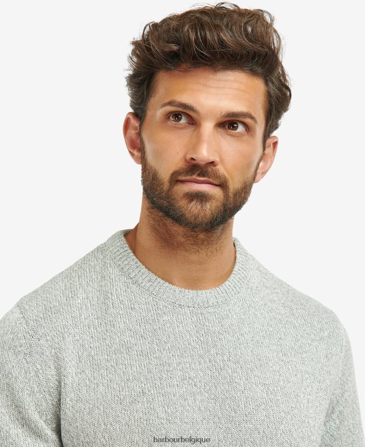 vêtements Barbour sweat nelson en coton torsadé marine Hommes T2L6ZP1096