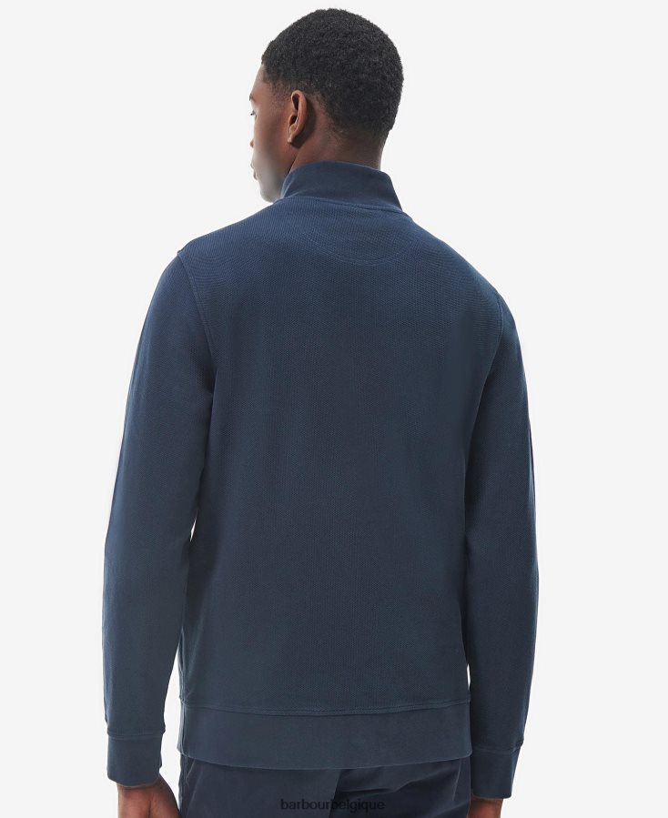 vêtements Barbour birkrigg sweat demi-zip fumée blanche Hommes T2L6ZP990