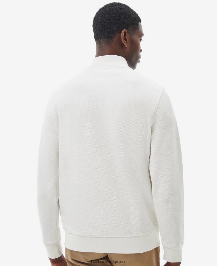 vêtements Barbour birkrigg sweat demi-zip fumée blanche Hommes T2L6ZP991