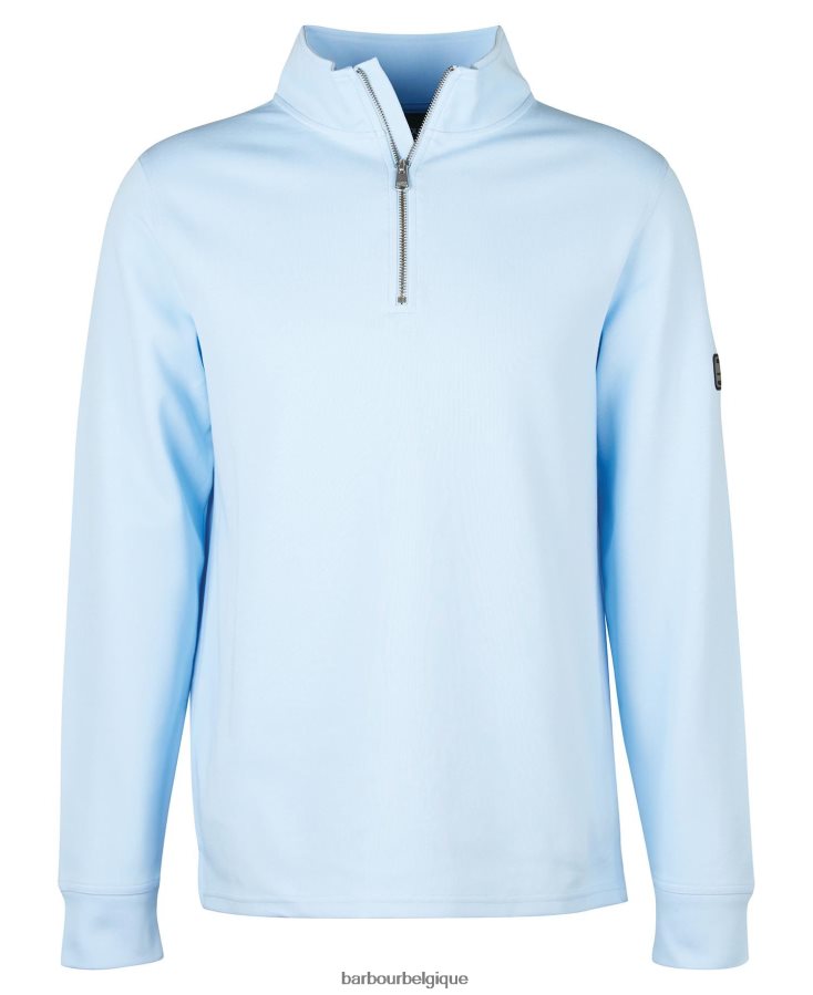 vêtements Barbour demi-zip à ressort noir classique Hommes T2L6ZP1000