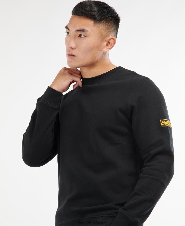 vêtements Barbour insigne de pull international forêt verte Hommes T2L6ZP1008