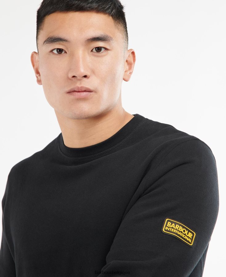 vêtements Barbour insigne de pull international forêt verte Hommes T2L6ZP1008