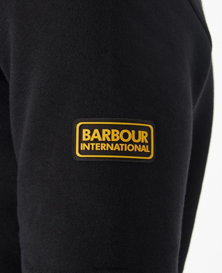 vêtements Barbour insigne de pull kapuzen international forêt verte Hommes T2L6ZP1021