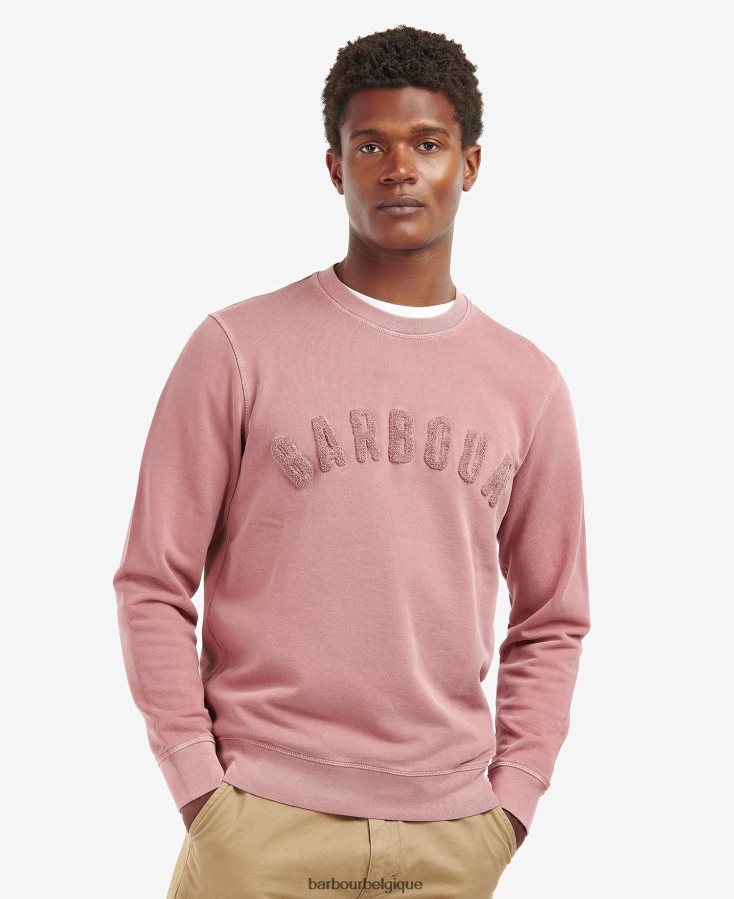 vêtements Barbour pull à grand logo poudre bleue Hommes T2L6ZP1030