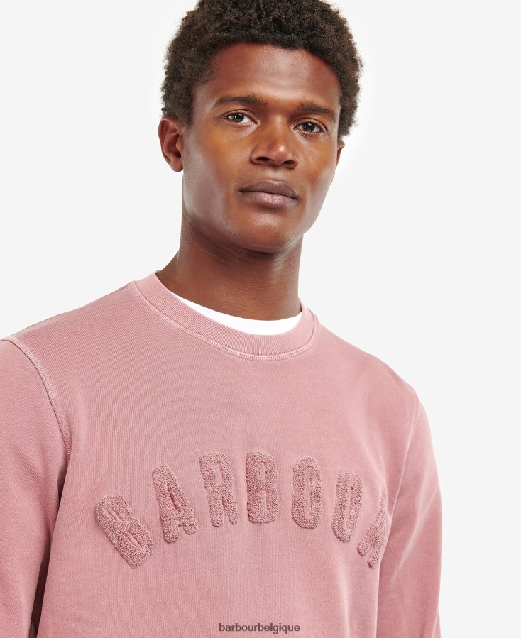 vêtements Barbour pull à grand logo poudre bleue Hommes T2L6ZP1030