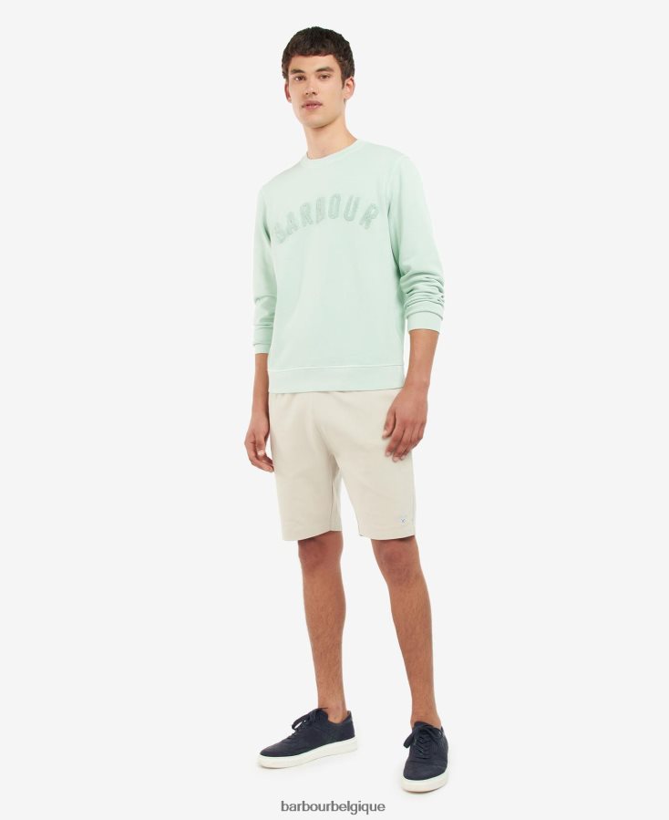 vêtements Barbour pull à grand logo poudre bleue Hommes T2L6ZP1041