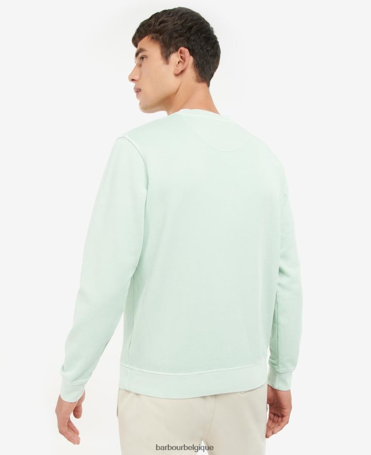 vêtements Barbour pull à grand logo poudre bleue Hommes T2L6ZP1041